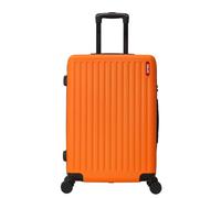 TROLLEY ADC - Valise Moyenne Soute 65x41x26 cm - Rigide, Légère 3 Kg - 65 litres - 4 Doubles Roues Silencieuses - Maniable, Pratique et Étanche - Collection Tropic - Orange