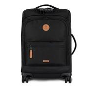 CABAIA Soft Suitcase 4 Wheels Essentials Trolley Berlin Noir 55cm