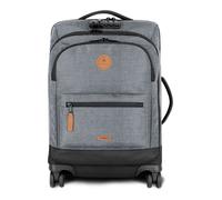 Trolley - CABAIA - Soft Suitcase S Getaria - Gris/Noir - 38L - 4 roues 360° - Cadenas TSA