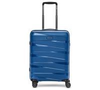 Trolley de cabine REDOLZ - 55 cm - 4 roulettes - Bleu - Cadenas TSA - Polypropylène