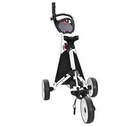 Trolley de Golf Noir et Blanc 100 x 69 x 114 cm Aluminium vidaXL