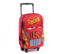 Trolley Garçon 3d Cars Lightning Mcqueen En Polyester Sac À Dos Roulettes Rouge TU