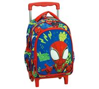 Trolley Garçon Sac À Dos Maternelle Dino-webs Avec Poignée Télescopique Spidey Bleu / Rouge / Bleu TU