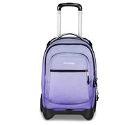 Invicta Trolley Plug Fantasy Shine Lilas, effet pailleté, 34 L, double compartiment, système croisé, poche équipée, poche pour ordinateur portable, poche porte-bouteille, école moyenne et supérieure