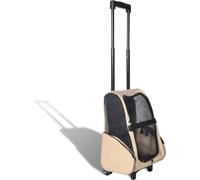 Trolley pour animaux de compagnie 3-en-1 Pliable Beige