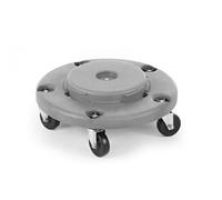 Base de chariot à roulettes pour poubelle de cuisine ronde de 120 L
