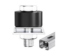 Trolley Roller Wheels Limit- Rubber + Steel | Trolley Stopper | Noise Reduction Quick Install Hardware | rolley Roller Strut Channel Stopper | For Industrial Factory Warehouse Garage