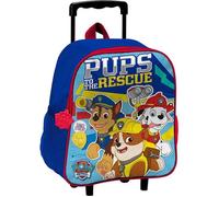 Trolley sac à dos à roulettes paw patrol la pat patrouille bleu maternelle