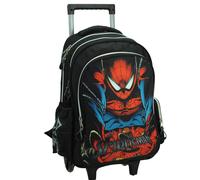 Trolley Scolaire Garçon Spider-man En Textile Noir / Rouge / Bleu TU