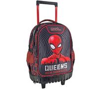 Trolley Scolaire Garçon Spider-man New York City 3 Compartiments 45 Cm Noir / Rouge / Blanc TU