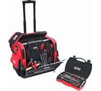 Trolley textile 33 litres + 100 outils de maintenance SAM OUTILLAGE - CP-100-BAG7N