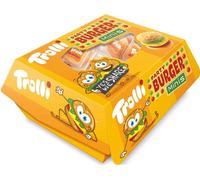 Trolli Party Burger Minis Sucre mousse et gommes aux fruits 15 x 10g 150g
