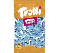Trolli Requins, gomme aux fruits avec sucre mousseux, sachet de 1 kg