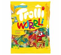 Trolli Wurrli Worms Lot de 3 bonbons gélifiés saveur fruit 150 g