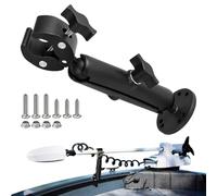 Trolling Motor Stabilizer Mount, 360 Degree Adjustable, Support System Boat Rail Bracket Holder Kit, Trailer Marine Storage Stand Unit, Shore Garage Kayak Transport Use Support Stability