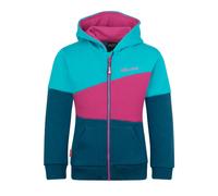 Trollkids - Alesund Sweater - Sweatshirt à capuche enfant Dark Turquoise / Madeira Blue / Bright Berry - Taille de l'enfant 110 cm