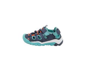 TROLLKIDS Chaussures ouvertes 'Kristiansand' bleu marine / turquoise / orange, Taille 28