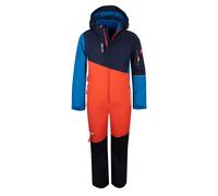 Trollkids - Kid's Hallingdal Snowsuit - Combinaison - 176 - flame orange / medium blue / navy