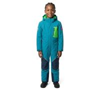 Trollkids - Kid's Isfjord Snowsuit XT - Combinaison - 128 - dark marine / mystic blue / fresh green