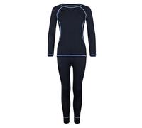 Trollkids - Merino Baselayer Set - Sous-vêtement mérinos enfant Anthracite / Med Blue - Taille de l'enfant 116 cm