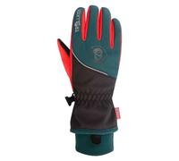Trollkids - Kid's Trolltunga Glove - Gants - 4,5 - 7-8 Years - chili red / midnight petrol / black