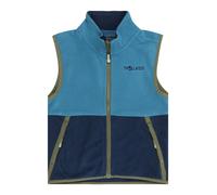 Trollkids - Kid's Kjerag Vest - Polaire sans manches - 98 - dark marine / mystic blue / pine green