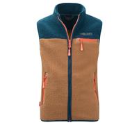 Trollkids - Kid's Hemsedal Vest - Polaire sans manches - 98 - almond / madeira blue / deep orange