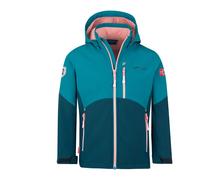 Trollkids - Girl's Balestrand Jacket - Veste softshell - 122 - harbor blue / madeira blue / peony rose