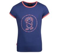 Trollkids - Girl's Flower Troll T - T-shirt - 98 - dark purple / coral rose