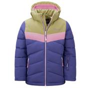 Trollkids - Girl's Gryllefjord Jacket - Veste d'hiver - 128 - dark purple / lizard green / pink dawn