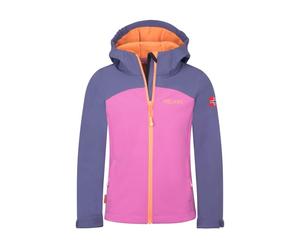 Trollkids - Girl's Kristiansand Jacket XT - Veste softshell - 140 - violet blue / mallow pink / papaya