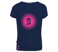 Trollkids - Girls Logo T - T-shirt - 128 - navy / magenta