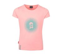 Trollkids - Girls Logo T - T-shirt - 152 - peony rose / aqua haze