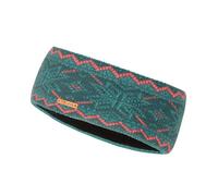 Trollkids - Girl's Rauland Headband - Bandeau - 52-56 cm - 6-12 Years - midnight petrol / dusty teal / coral pink