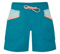 Trollkids - Girl's Senja Shorts - Short - 164 - harbor blue / aqua haze / mellow peach