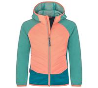 Trollkids - Girl's Sirdal Jacket - Veste polaire - 128 - aqua haze / harbor blue / mellow peach