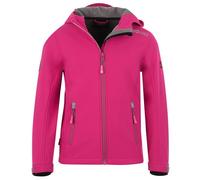 Trollkids - Girl's Trollfjord Jacket - Veste softshell - 116 - magenta / grey