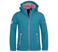 Trollkids - Girl's Trollfjord Jacket - Veste softshell - 98 - teal / mauve