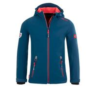 Trollkids - Girls Trollfjord Jacket - Veste softshell enfant Midnight Blue / Coral - Taille de l'enfant 116 cm