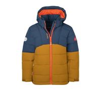 Trollkids - Gryllefjord Jacket - Doudoune enfant Bronze / Mystic Blue / Flame Orange - Taille de l'enfant 152 cm