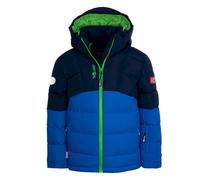 Trollkids - Gryllefjord Jacket - Doudoune enfant Navy / Medium Blue / Bright Green - Taille de l'enfant 152 cm