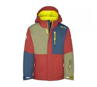Trollkids - Hallingdal Jacket - Veste ski enfant Carmin Red / Willow Green / Mystic Blue - Taille de l'enfant 176 cm