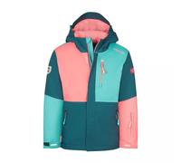 Trollkids - Hallingdal Jacket - Veste ski enfant Coral Pink / Midnight Petrol / Dusty Teal - Taille de l'enfant 176 cm