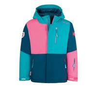 Trollkids - Hallingdal Jacket - Veste ski enfant Dark Turquoise / Madeira Blue / Light Magenta - Taille de l'enfant 164 cm