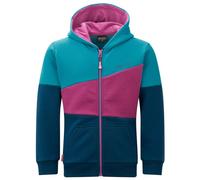 Trollkids - Kid's Alesund Sweater - Sweat à capuche - 110 - dark turquoise / madeira blue / bright berry