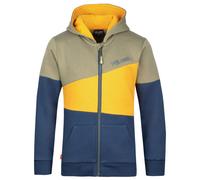 Trollkids - Kid's Alesund Sweater - Sweat à capuche - 92 - moss / mystic blue / golden yellow