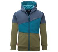Trollkids - Kid's Alesund Sweater - Sweat à capuche - 98 - mystic blue / dark marine / pine green