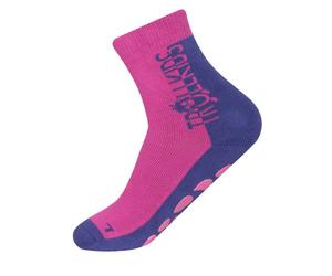 Trollkids - Kid's Anti Slip Socks - Chaussons de chalet - EU 35-38 - bright berry