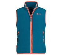Trollkids - Kid's Arendal Vest - Polaire sans manches - 110 - atlantic blue / glow orange