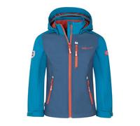 Trollkids - Kid's Balestrand Jacket - Veste softshell - 116 - summernight blue / mystic blue / red clay